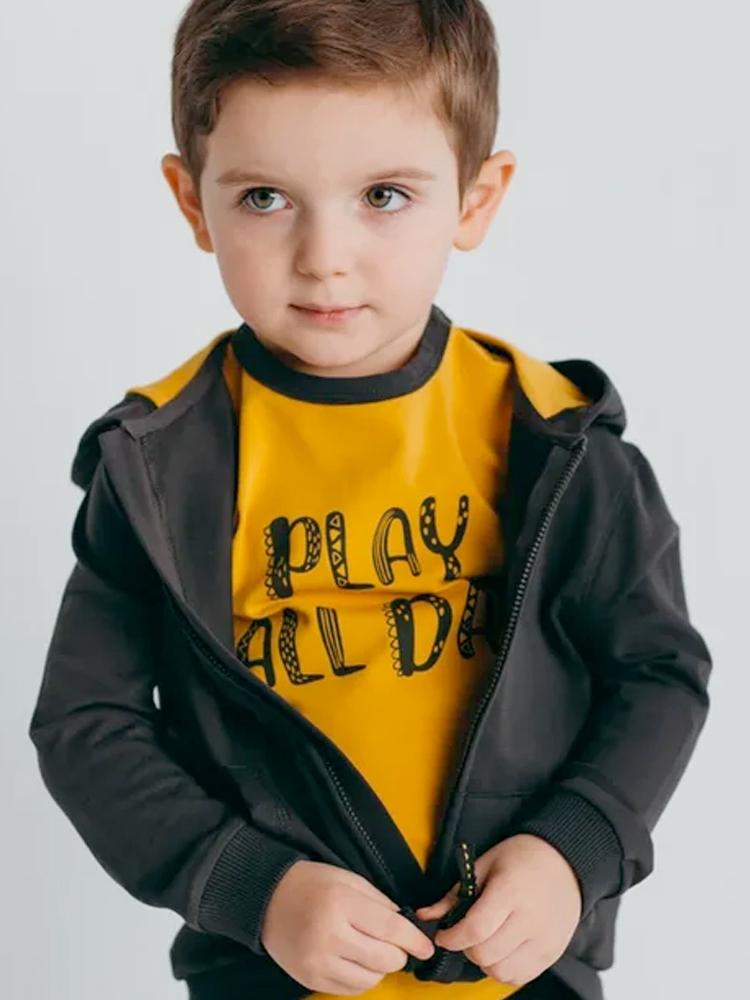 Artie - Play All Day - Mustard T-Shirt - Stylemykid.com