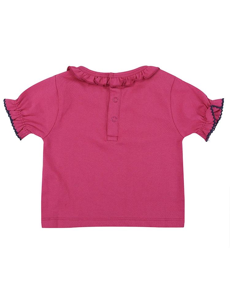 Lilly & Sid Organic Pretty Pink Girls T-Shirt 3-6 months - Stylemykid.com