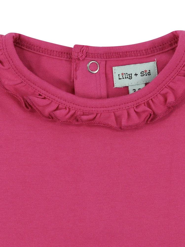 Lilly & Sid Organic Pretty Pink Girls T-Shirt 3-6 months - Stylemykid.com