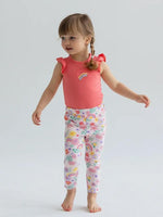 Artie - Flowers & Rainbows Multicoloured Baby and Girl Leggings - Stylemykid.com