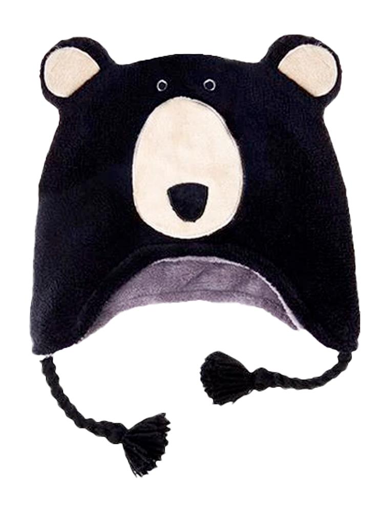 Flapjack Kids - Reversible Winter Hat - Wolf & Bear - 6 months to 6 years - Stylemykid.com