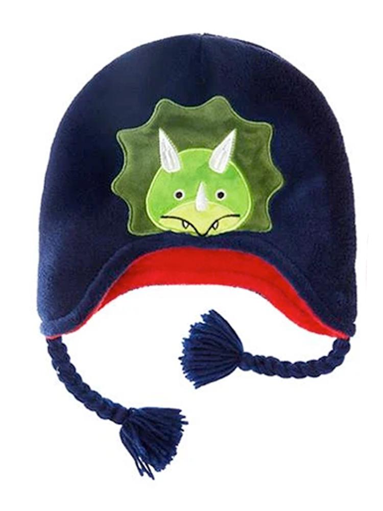 Flapjack Kids - Reversible Winter Hat - Dinosaurs - 6 months to 6 years - Stylemykid.com