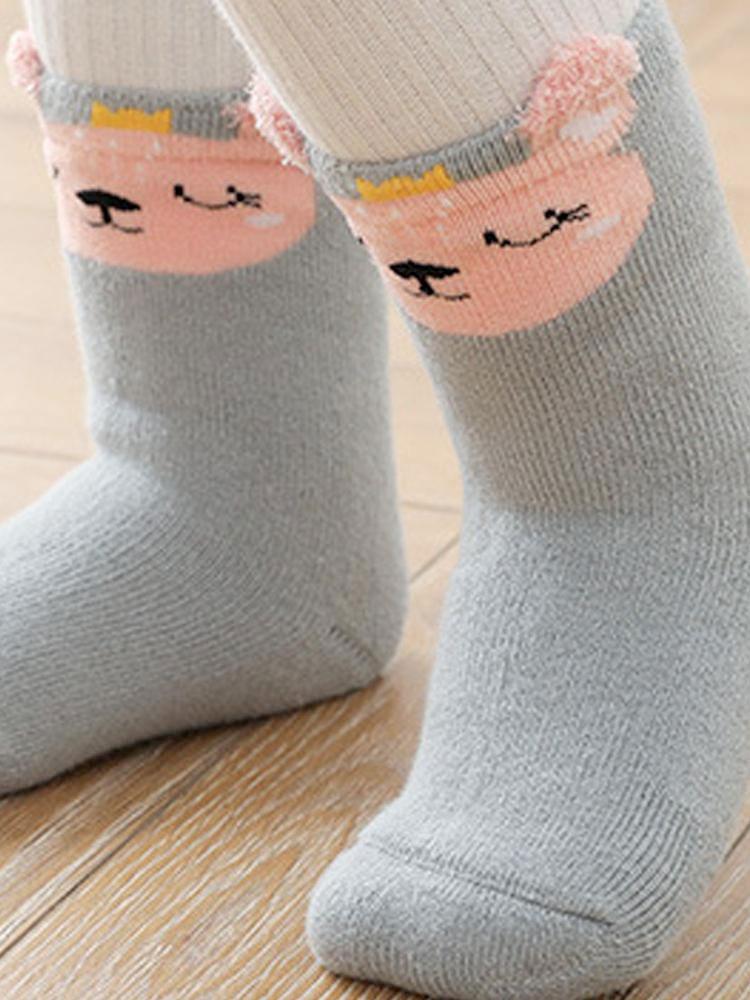 Kids Animal Ankle Socks 3 Pack - Bunny Fawn Cat - Pink Grey Tan - Stylemykid.com