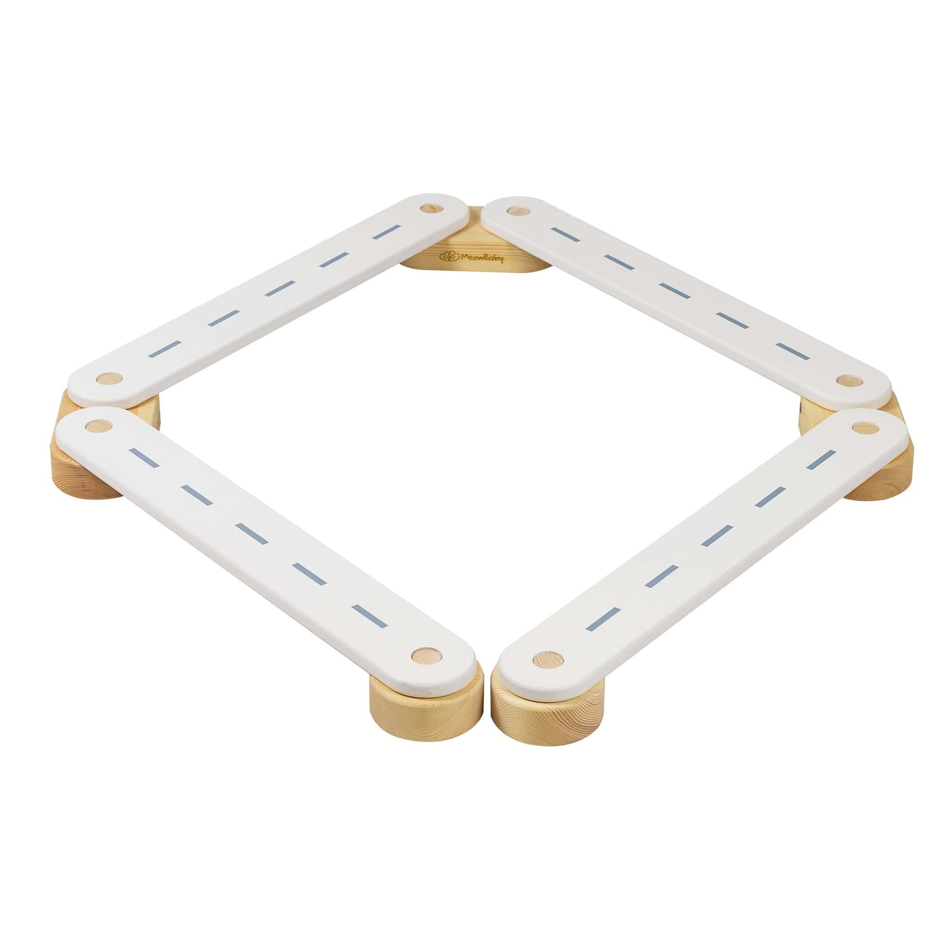Wooden Balance Bream For Kids By Meowbaby - 4 Elements White
