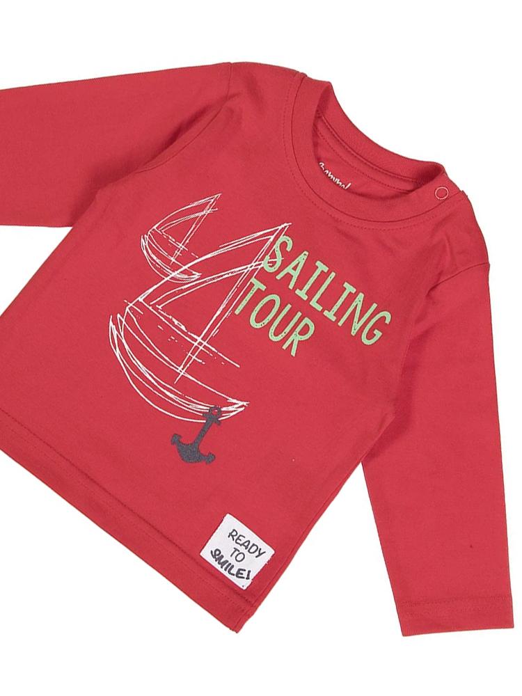 Babybol - Red Sailing Tour Long Sleeve Top - Stylemykid.com