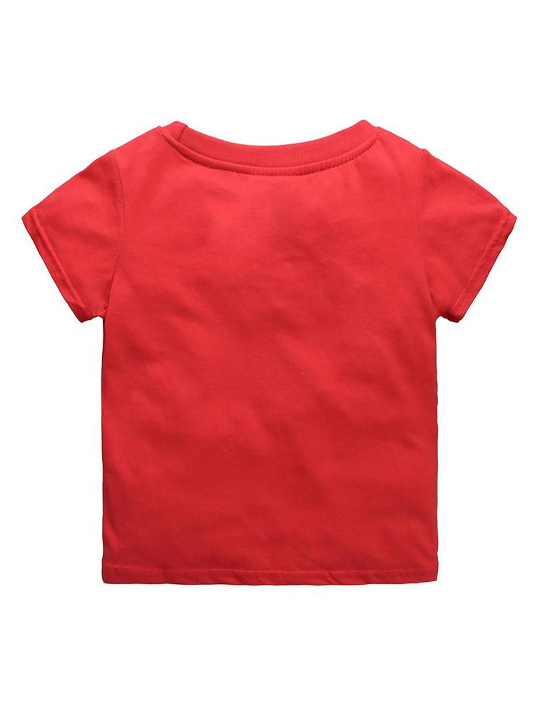Racing Roaring Dino Short Sleeve Red T-Shirt - Stylemykid.com