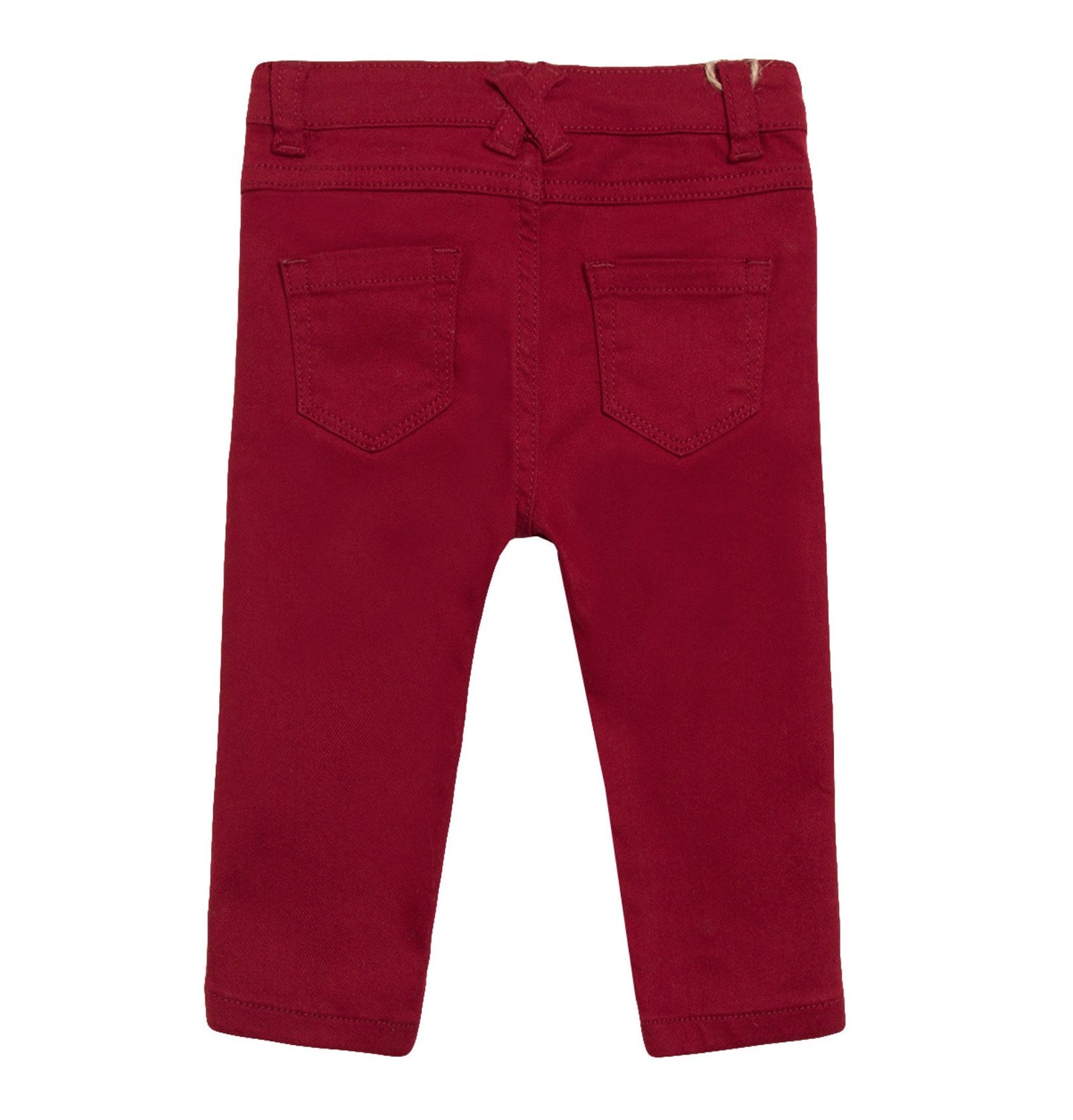 Red Slim Elasticated Baby Unisex Jeans - 0 to 6 months - Stylemykid.com