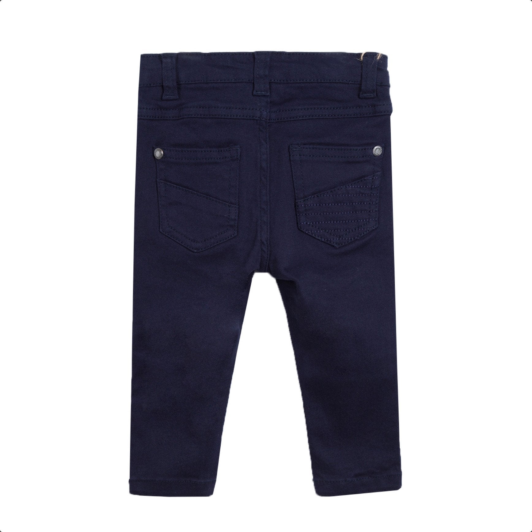 Dark Blue Slim Elasticated Baby Jeans - 6 to 9 months - Stylemykid.com