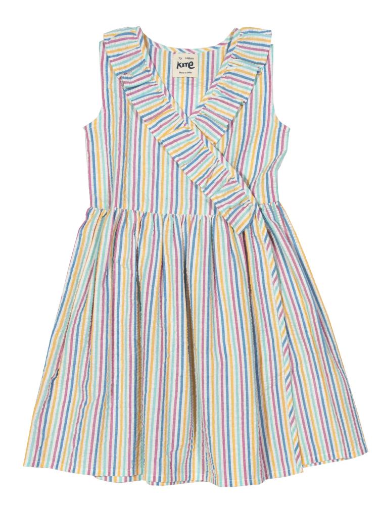 KITE Organic - Seersucker Wrap Girls Summer Dress - 2 to 5 Years - Stylemykid.com