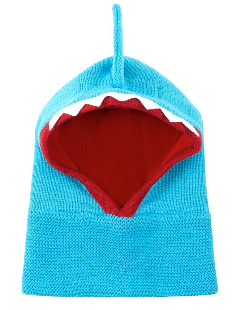 Zoocchini - Baby and Kids Knit Balaclava Hat - Sherman The Shark 6 to 24 months - Stylemykid.com