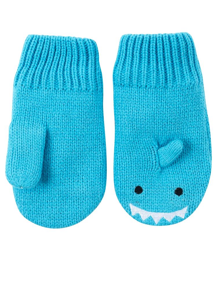 Zoocchini - Kids Knit Mittens - Sherman The Shark - Stylemykid.com