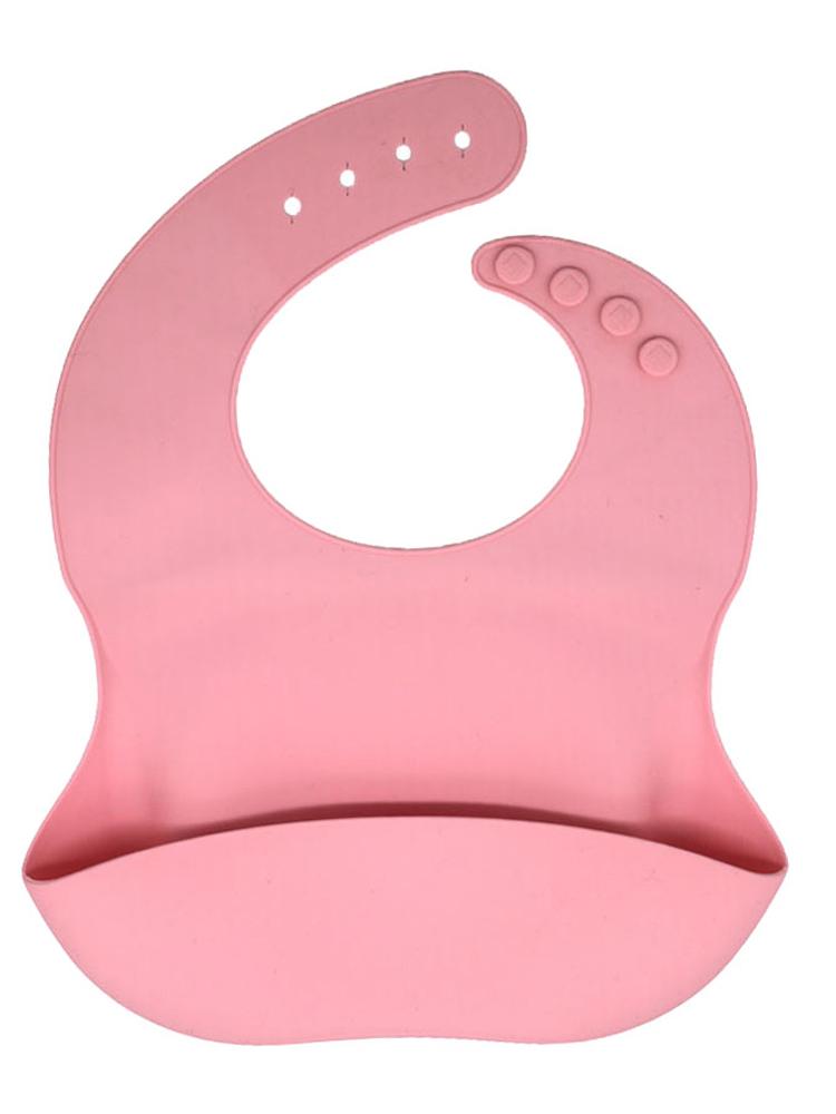 Silicone Pocket Baby Bib - Pink - Stylemykid.com