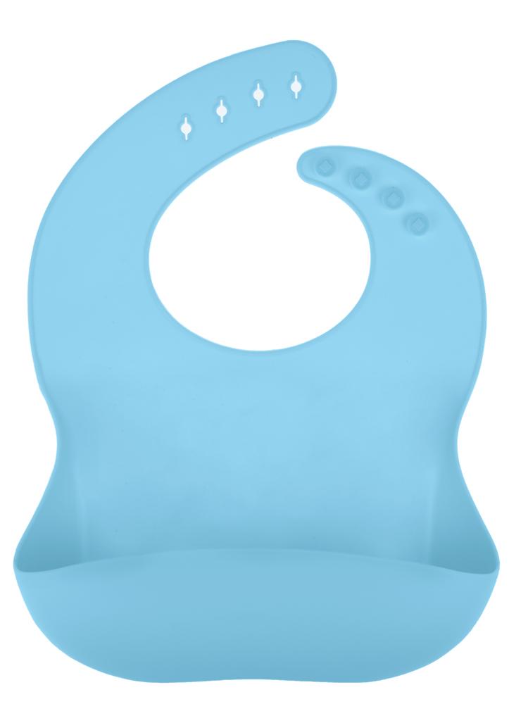 Silicone Pocket Baby Bib - Turquoise - Stylemykid.com