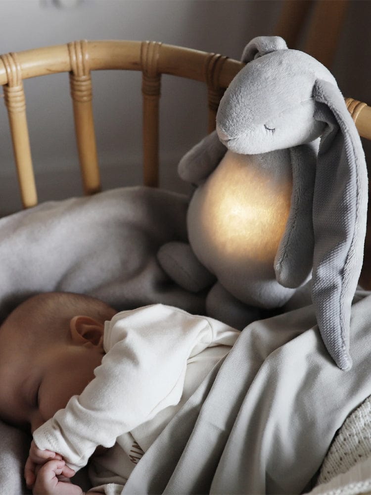 Moonie Humming Friend Baby Night Light & Sleep Aid - SILVER Grey - Stylemykid.com