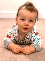 London Landmarks Baby Zip Sleepsuit with Hand and Feet Cuffs - Stylemykid.com