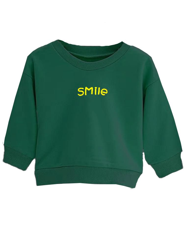 Smiley! - Boys/ Girls Green Sweatshirt Jumper 9 to 12 months - Stylemykid.com