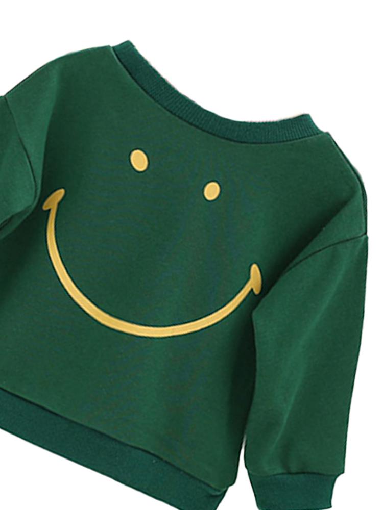 Smiley! - Boys/ Girls Green Sweatshirt Jumper 9 to 12 months - Stylemykid.com