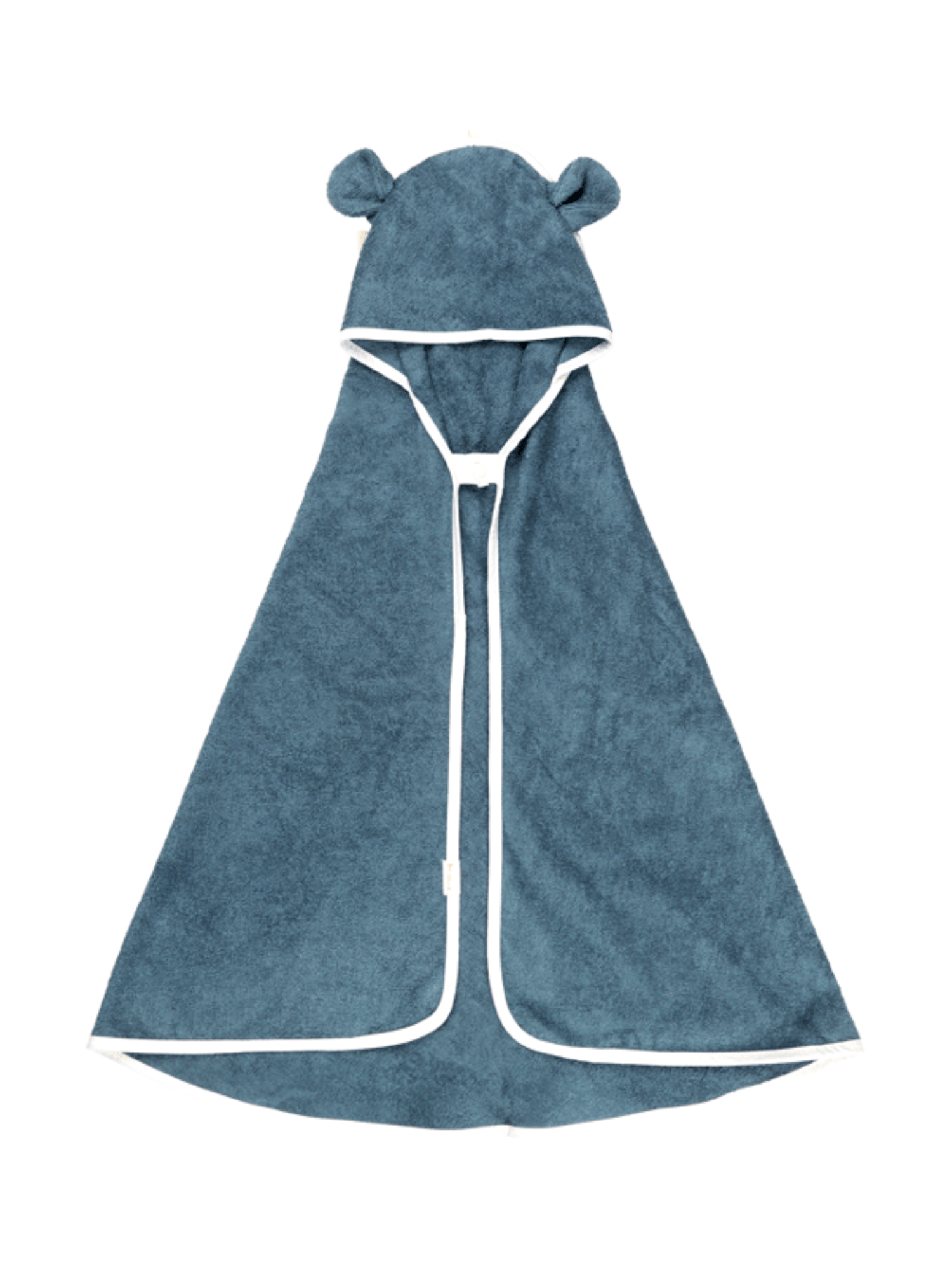 Bear Bamboo Hooded Towel For Kids By Fabelab Blue Spruce