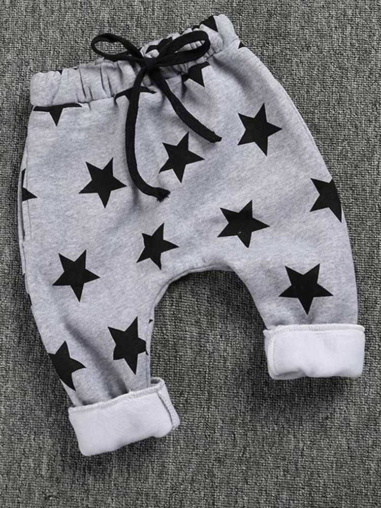 Star Print Grey Boys/ Girls Jogger Bottoms - Stylemykid.com