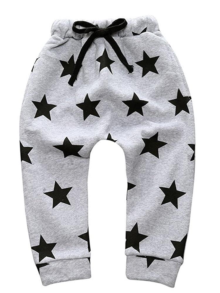 Star Print Grey Boys/ Girls Jogger Bottoms - Stylemykid.com