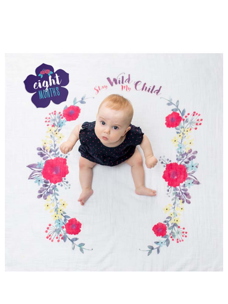 Swaddle And Cards First Year For Baby By Lulujo Stay Wild