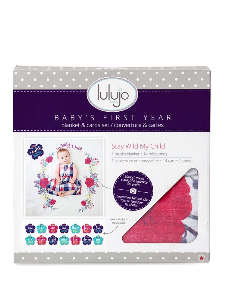 Swaddle And Cards First Year For Baby By Lulujo Stay Wild