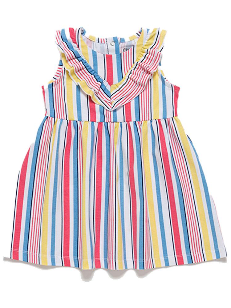 Artie - Girls Candy Stripe Multicoloured Summer Dress - Stylemykid.com