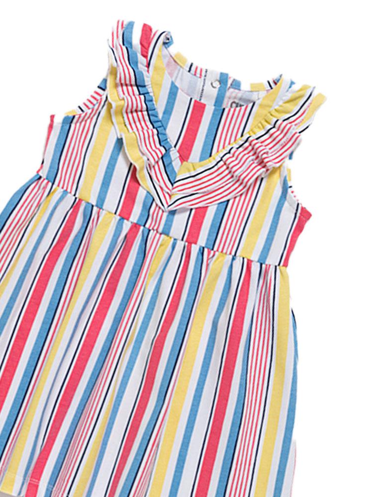 Artie - Girls Candy Stripe Multicoloured Summer Dress - Stylemykid.com