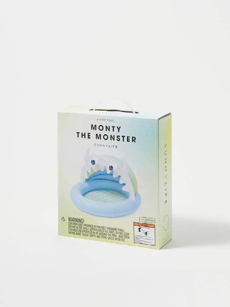 SunnyLife - Kiddy Pool Monty the Monster - Childrens Sunshade Paddling Pool - Stylemykid.com