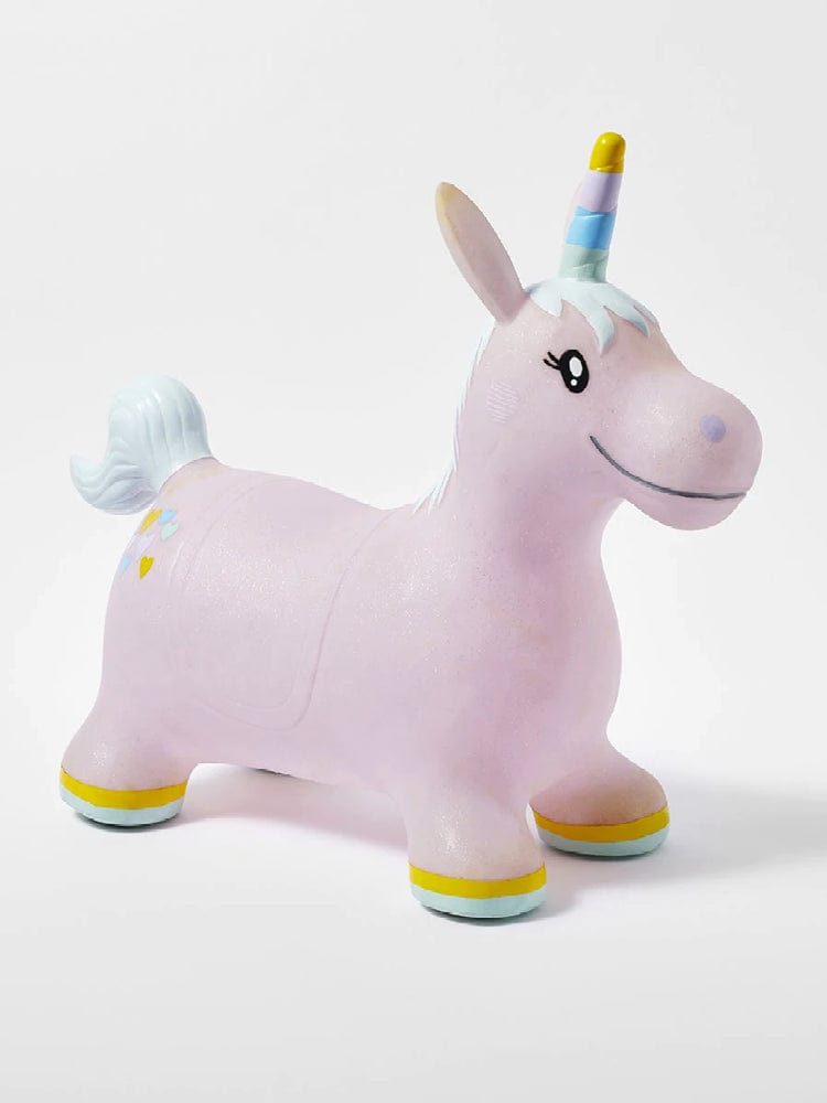 SunnyLife - Unicorn Inflatable Hopper in Pastel Pink - Stylemykid.com