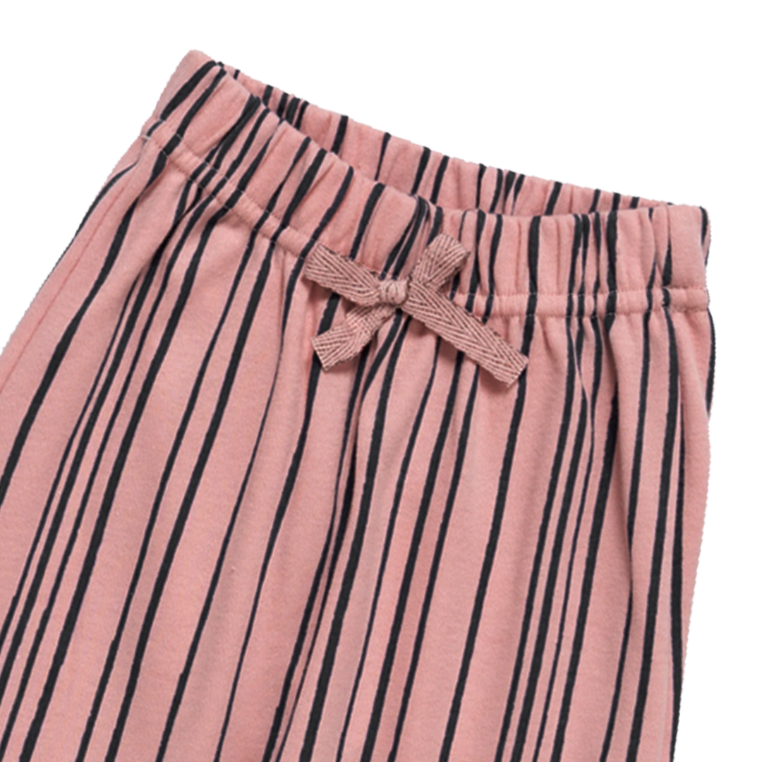 Artie - Super Stripey Pink & Navy Baby Trousers - 0-12 Months - Stylemykid.com