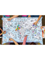 eatsleepdoodle - Colour In and Learn Table Cloth - World Map - Stylemykid.com