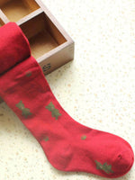 Girls Teddy Bear Tights - Red - Stylemykid.com