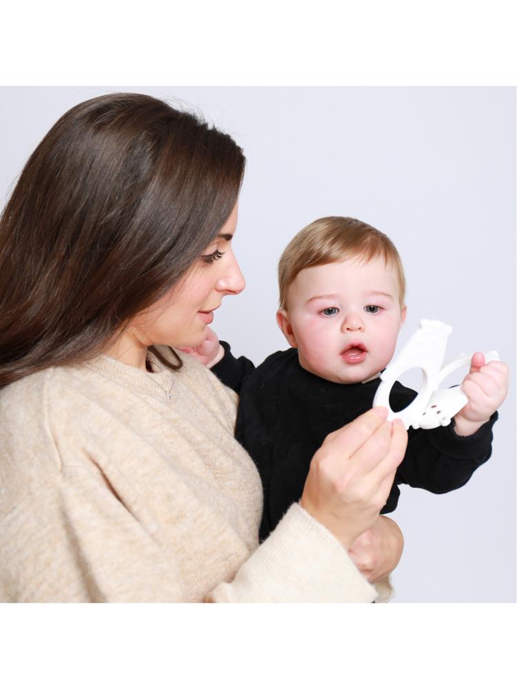 The Molar Bear Silicone Teether - Alaska White - Stylemykid.com