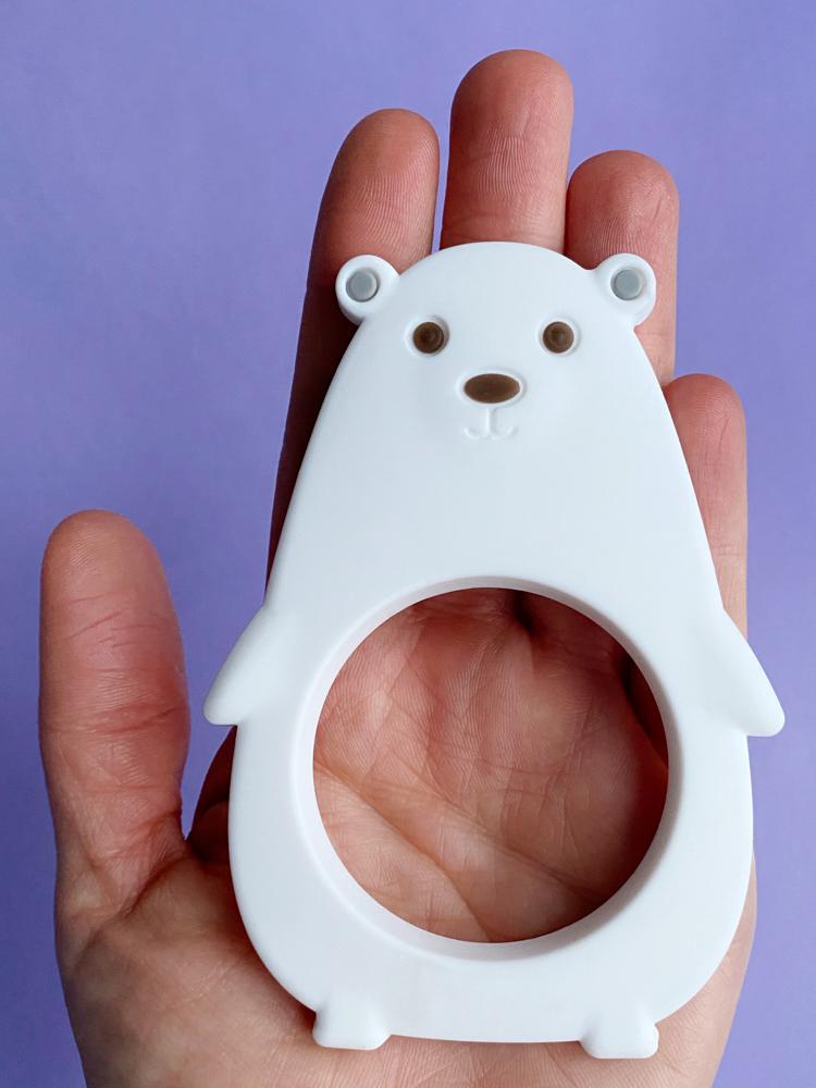 The Molar Bear Silicone Teether - Alaska White - Stylemykid.com