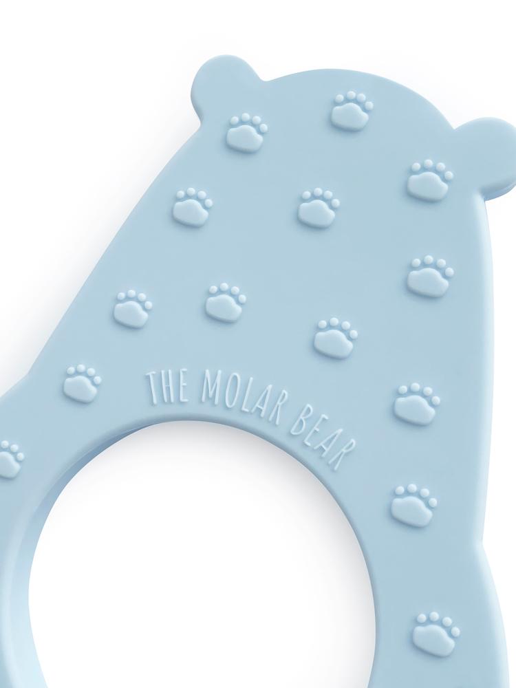 The Molar Bear Silicone Teether - Skye Blue - Stylemykid.com