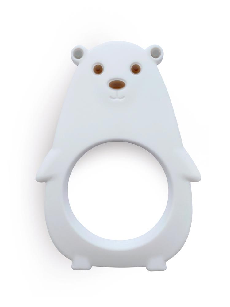 The Molar Bear Silicone Teether - Alaska White - Stylemykid.com