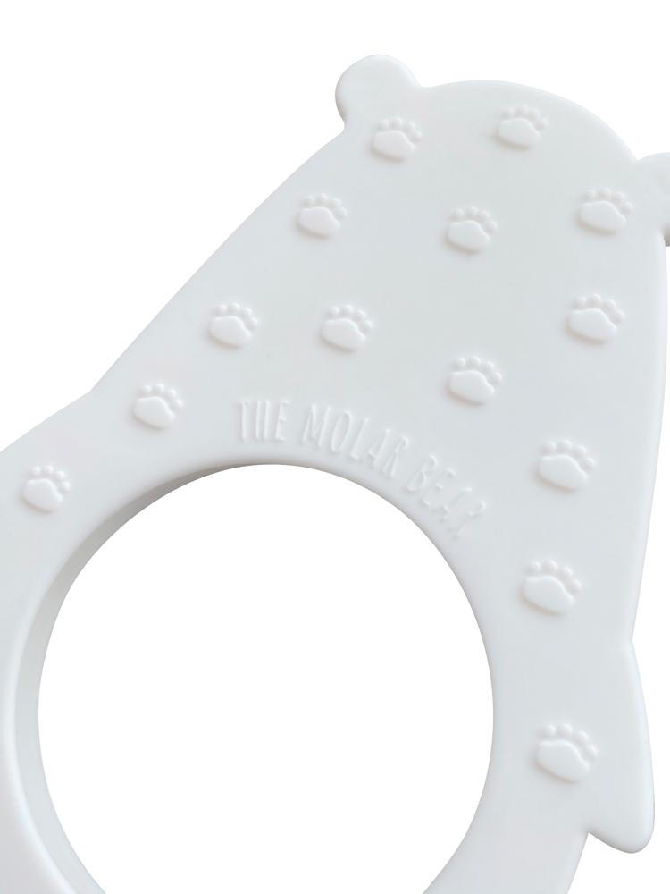 The Molar Bear Silicone Teether - Alaska White - Stylemykid.com