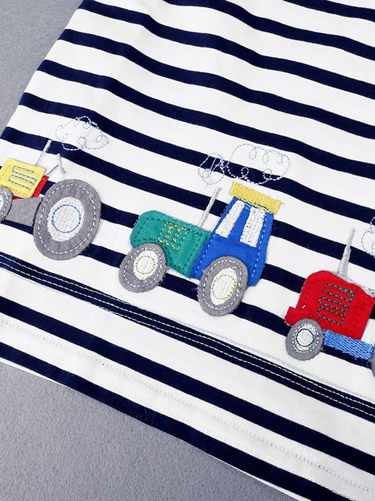 Tractor Stripes Kids T-Shirt - Stylemykid.com