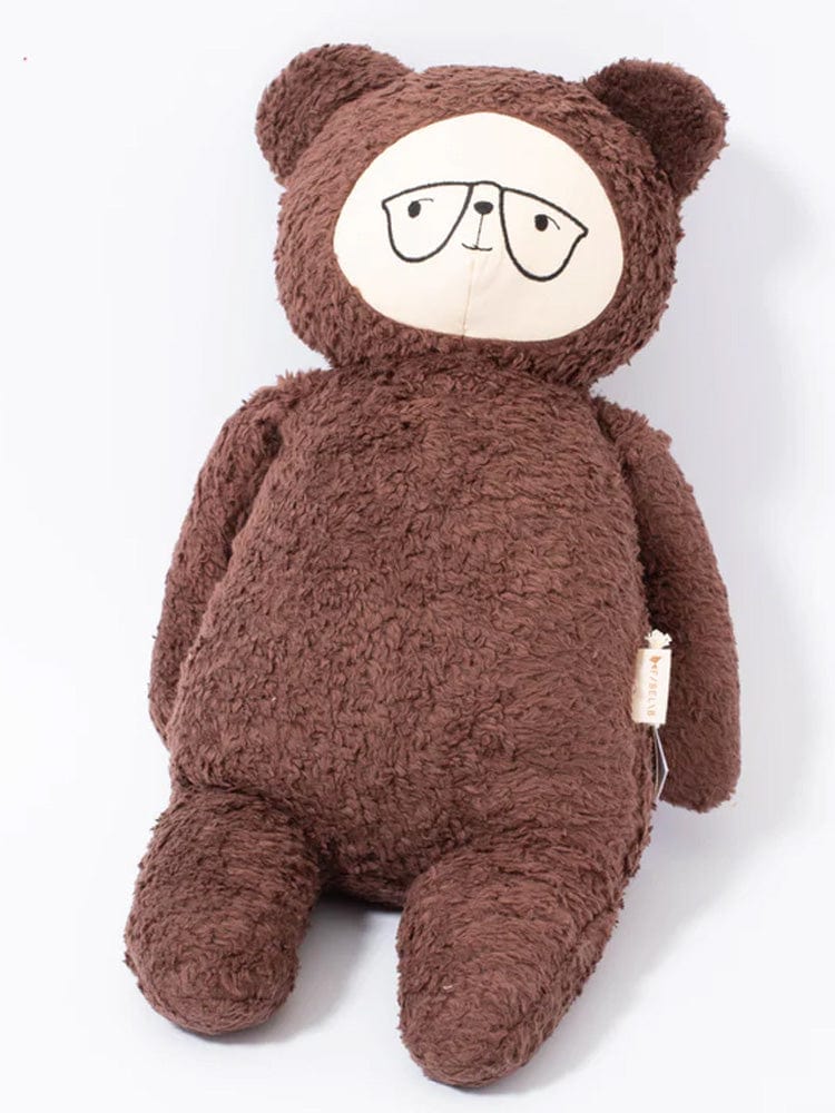 Fabelab - Big Buddy - Extra Large Huggable Organic Uncle Theo Bear with Glasses Soft Toy - Stylemykid.com