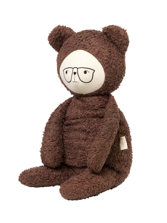 Fabelab - Big Buddy - Extra Large Huggable Organic Uncle Theo Bear with Glasses Soft Toy - Stylemykid.com