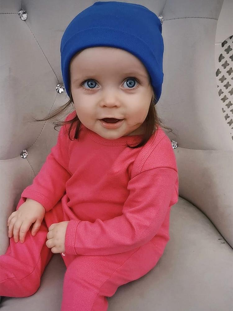 Royal Blue Beanie Baby Hat - Everyday Collection - 3-12 Months - Stylemykid.com