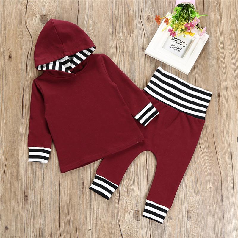 Maroon Munchkin - Two Piece Hoodie and Matching Bottoms 12-18 months - Stylemykid.com