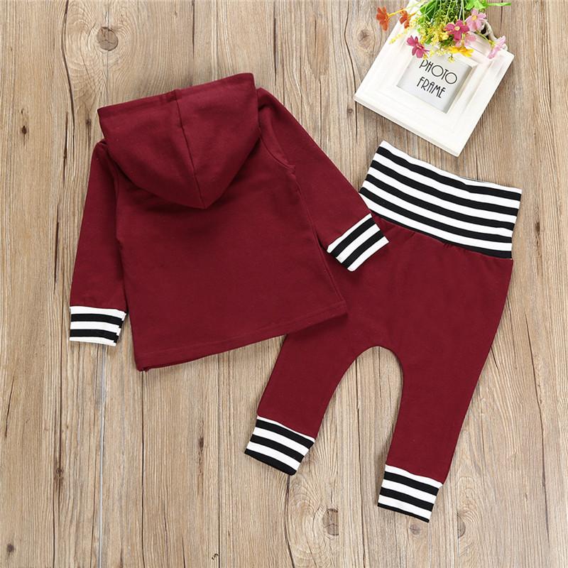 Maroon Munchkin - Two Piece Hoodie and Matching Bottoms 12-18 months - Stylemykid.com