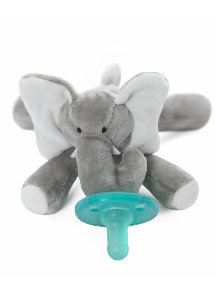 WubbaNub - Baby Elephant Dummy with Toy - Stylemykid.com