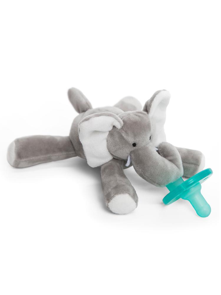 WubbaNub - Baby Elephant Dummy with Toy - Stylemykid.com