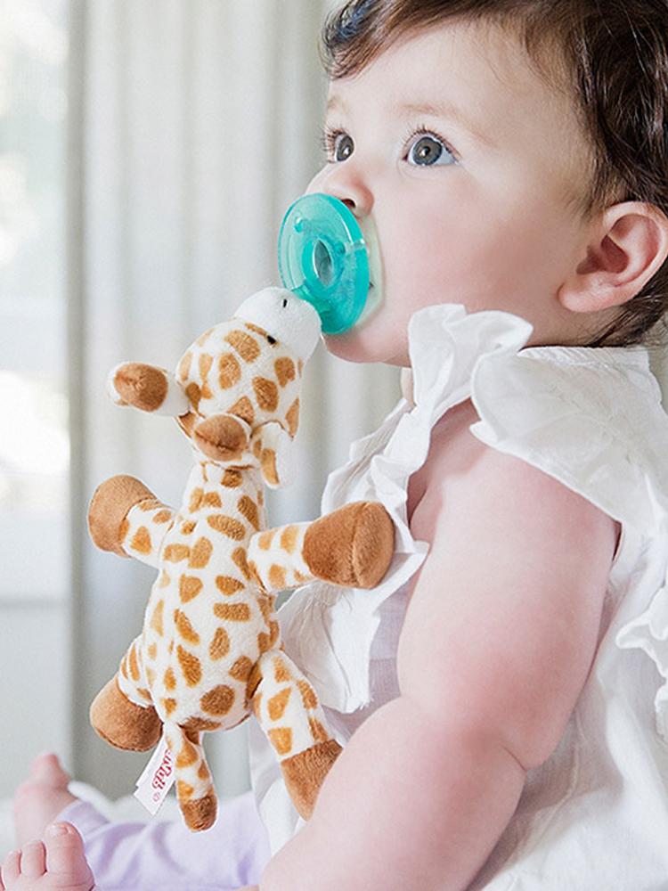 WubbaNub - Baby Giraffe Dummy with Toy - Stylemykid.com
