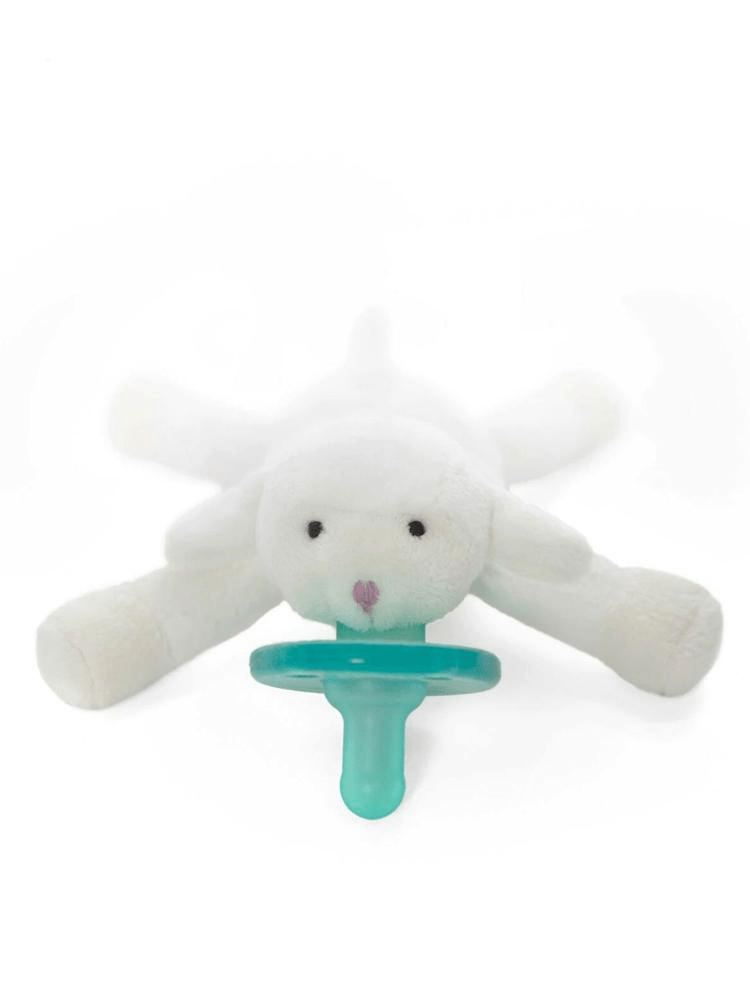 WubbaNub - Baby Lamb Dummy with Toy - Stylemykid.com