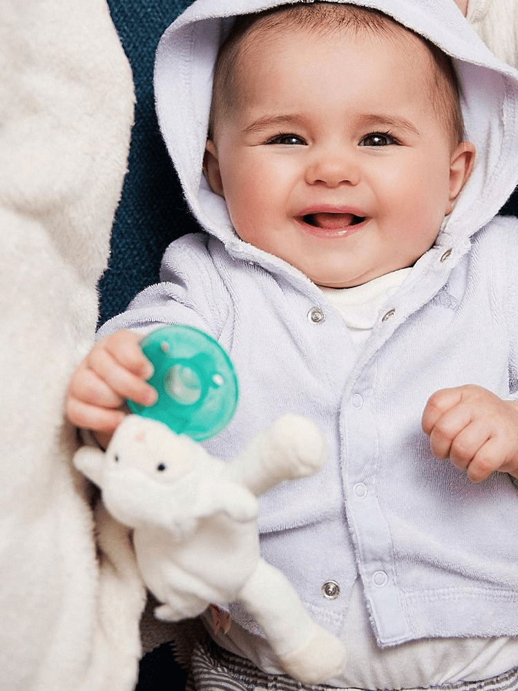 WubbaNub - Baby Lamb Dummy with Toy - Stylemykid.com