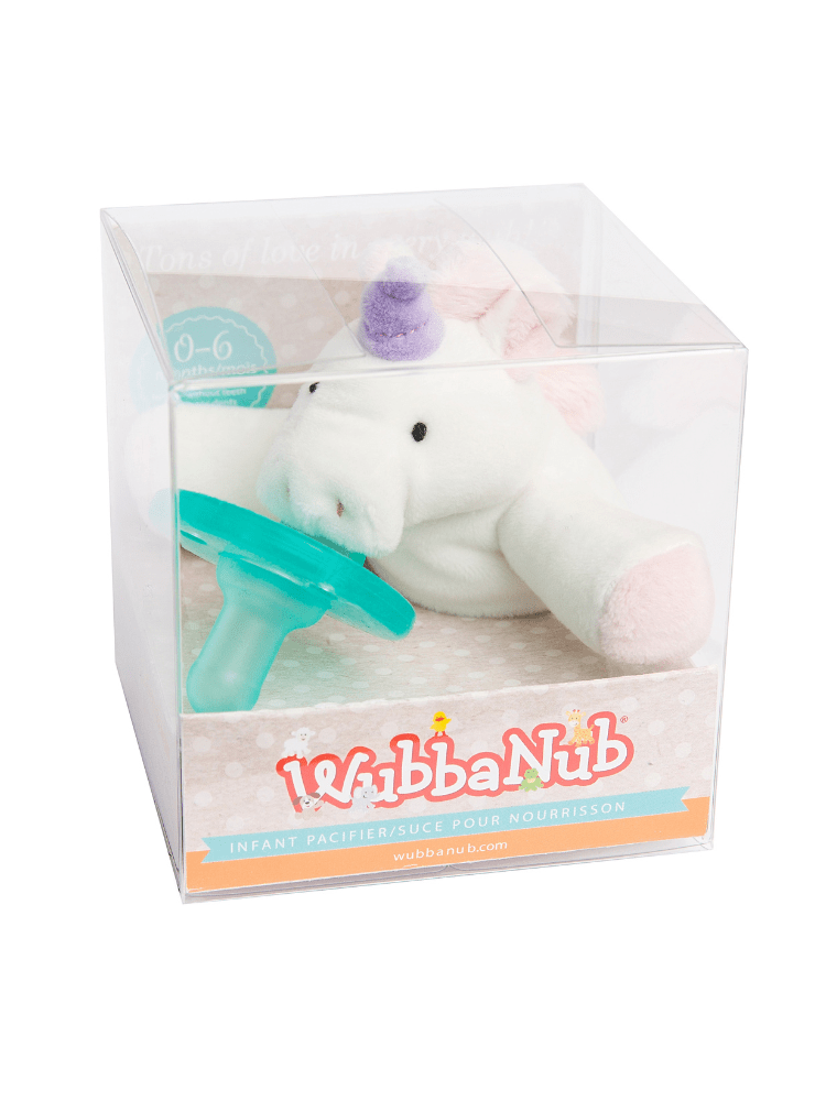 WubbaNub - Baby Unicorn Dummy with Toy - Stylemykid.com